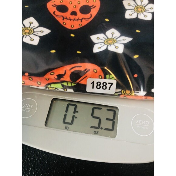 NWT!! Sourpuss Leggings Size S Strawberry Skulls Flowers Goth Punk Emo - Picture 10 of 10